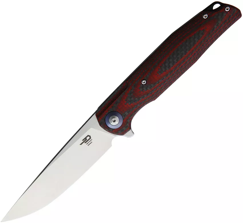 Ascot Linerlock Red G10/CF