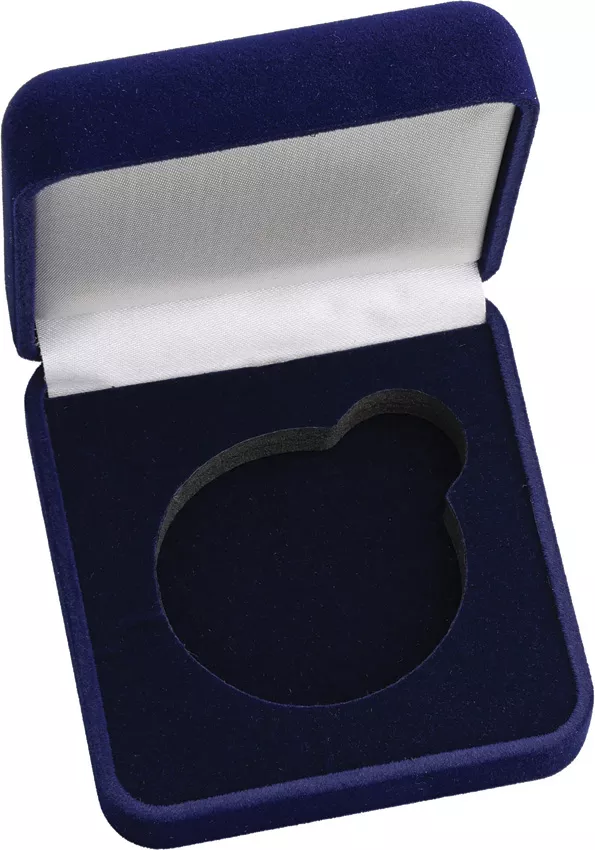 Blue Velvet Coin Box
