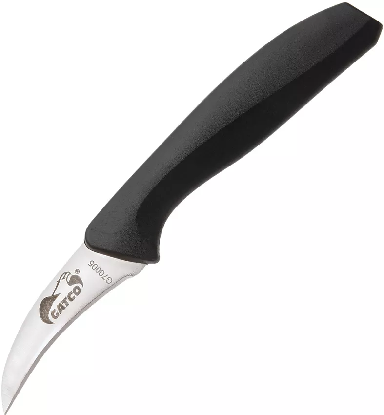 Curved Paring Knife Black