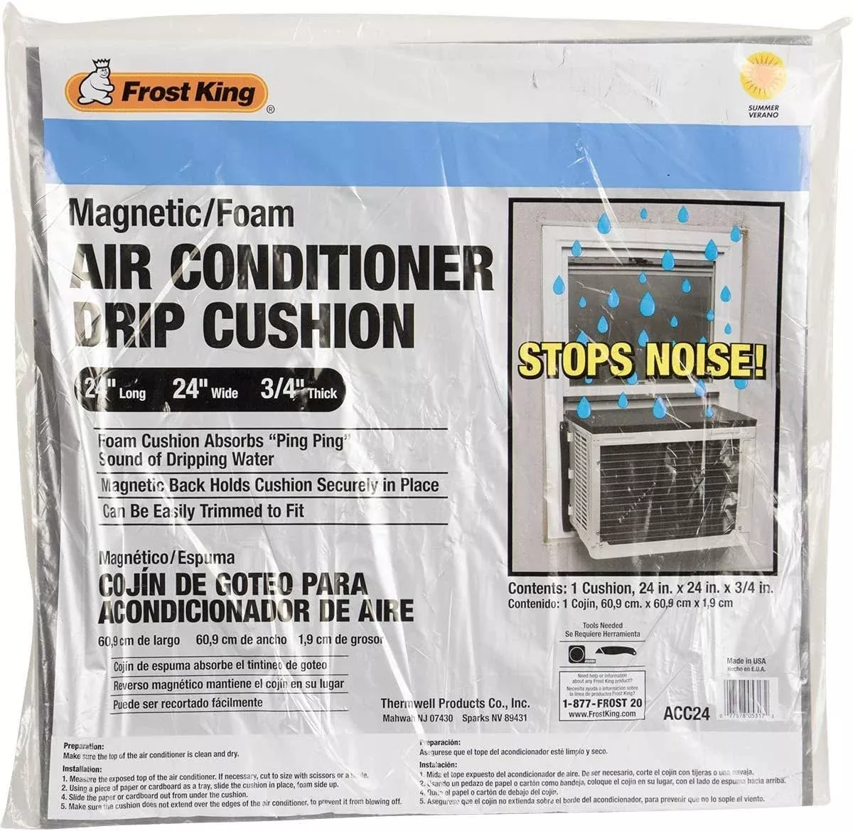 “Frost” King Air Conditioner Drip Cushion