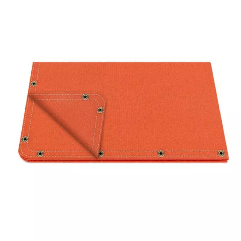Lincoln K4658-R Flame Retardant Vinyl Welding Screen/Curtain - 6 x 8 ft. - Red