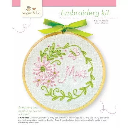 “Make” Flower Embroidery Kit