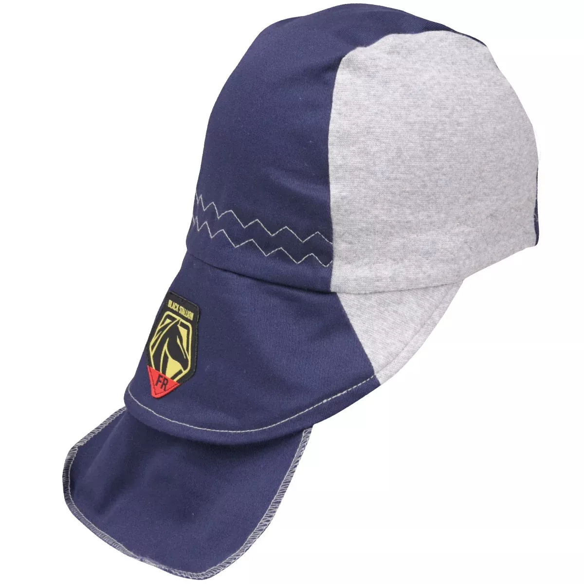 Revco AH1630-NG Navy/Gray FR Cotton Welding Cap w/ Hidden Bill Extension (1 Cap)