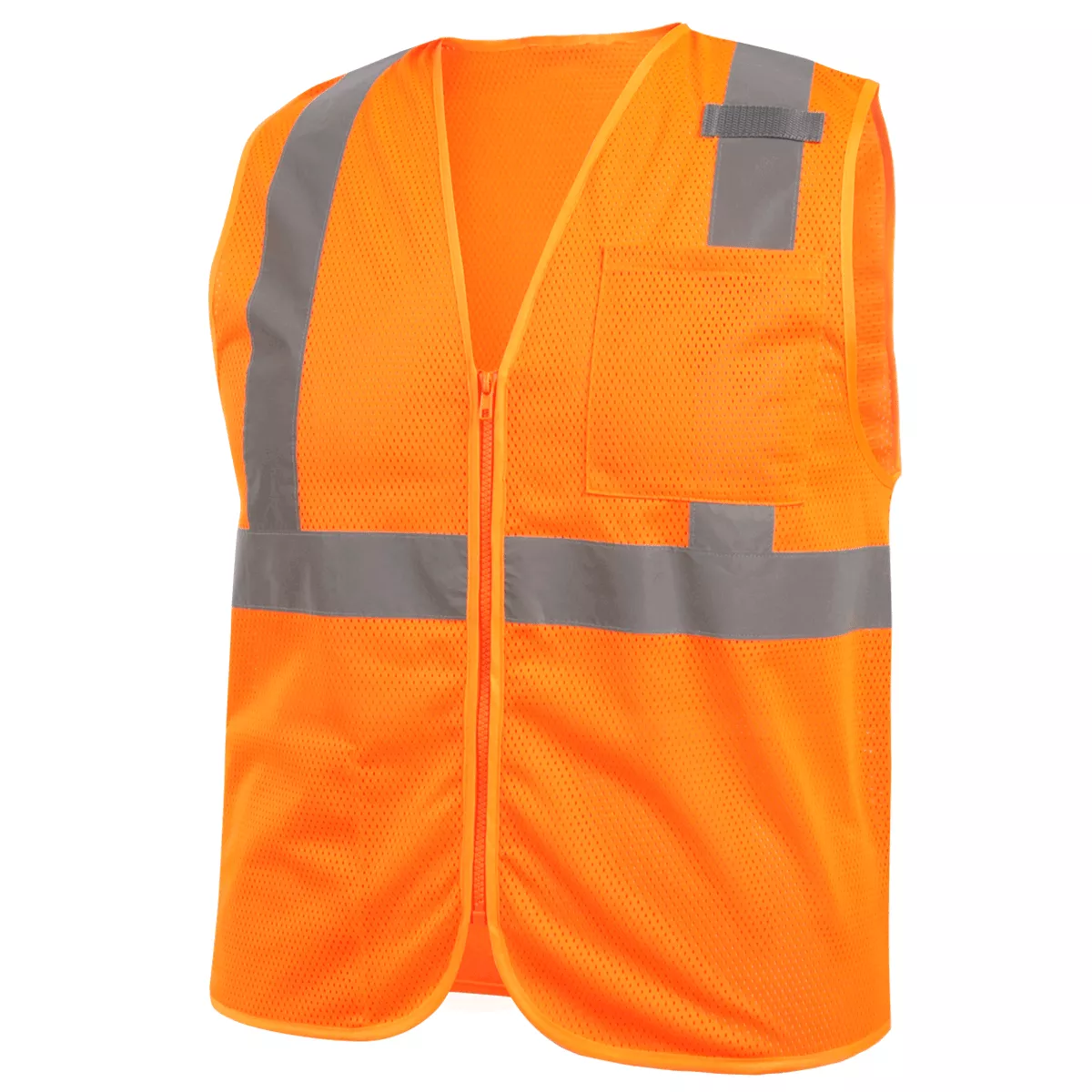 Revco VS2020-OR Orange ANSI Class 2 Standard Polyester Hi-Vis Safety Vest (1 Vest)