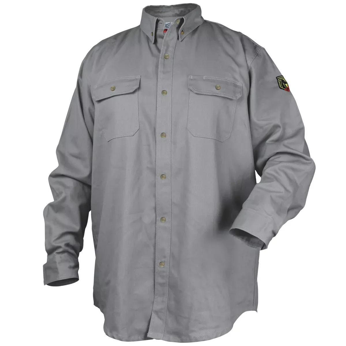 Revco WF2110-GY Gray TruGuard 300 FR Cotton Long Sleeve Work Shirt (1 Shirt)