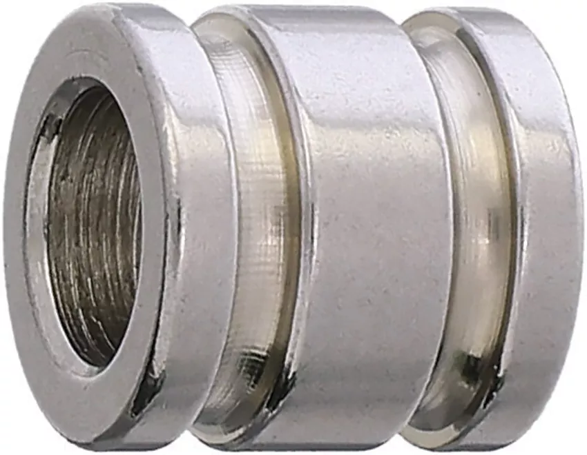 Silver Titanium Tube Bead