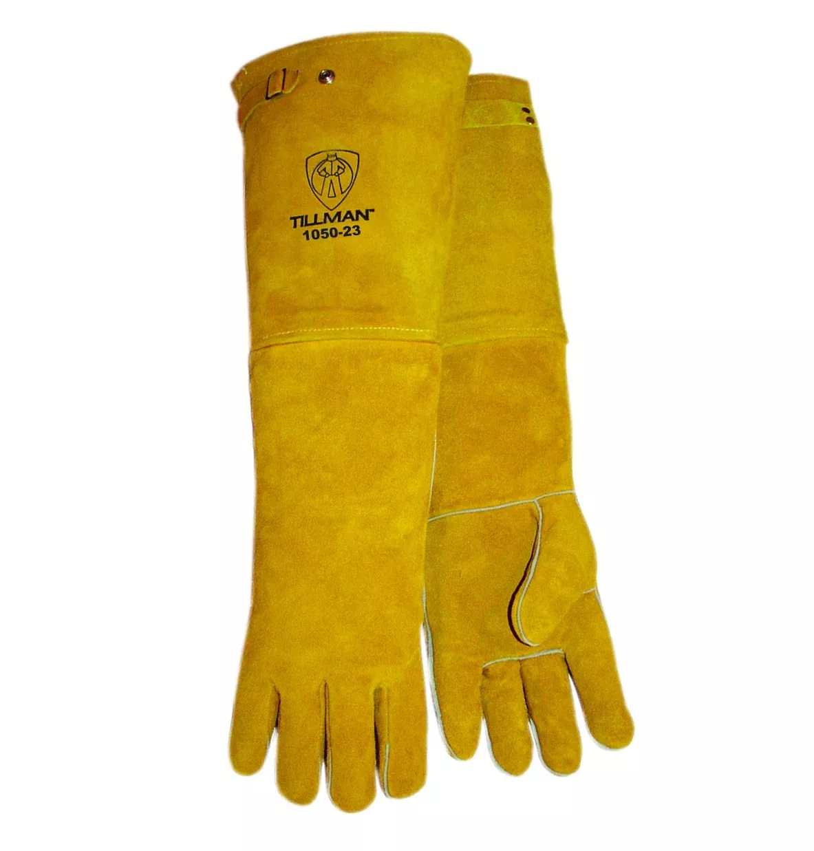 Tillman 1050-23 23" Premium Brown Side Split Cowhide Stick Welding Gloves (1 Pair)