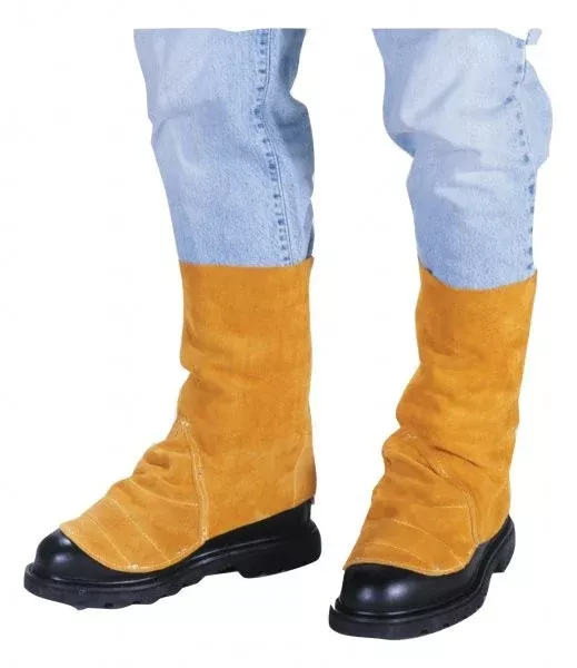 Tillman 527CL Brown Leather Spats with Velcro (1 Pair)