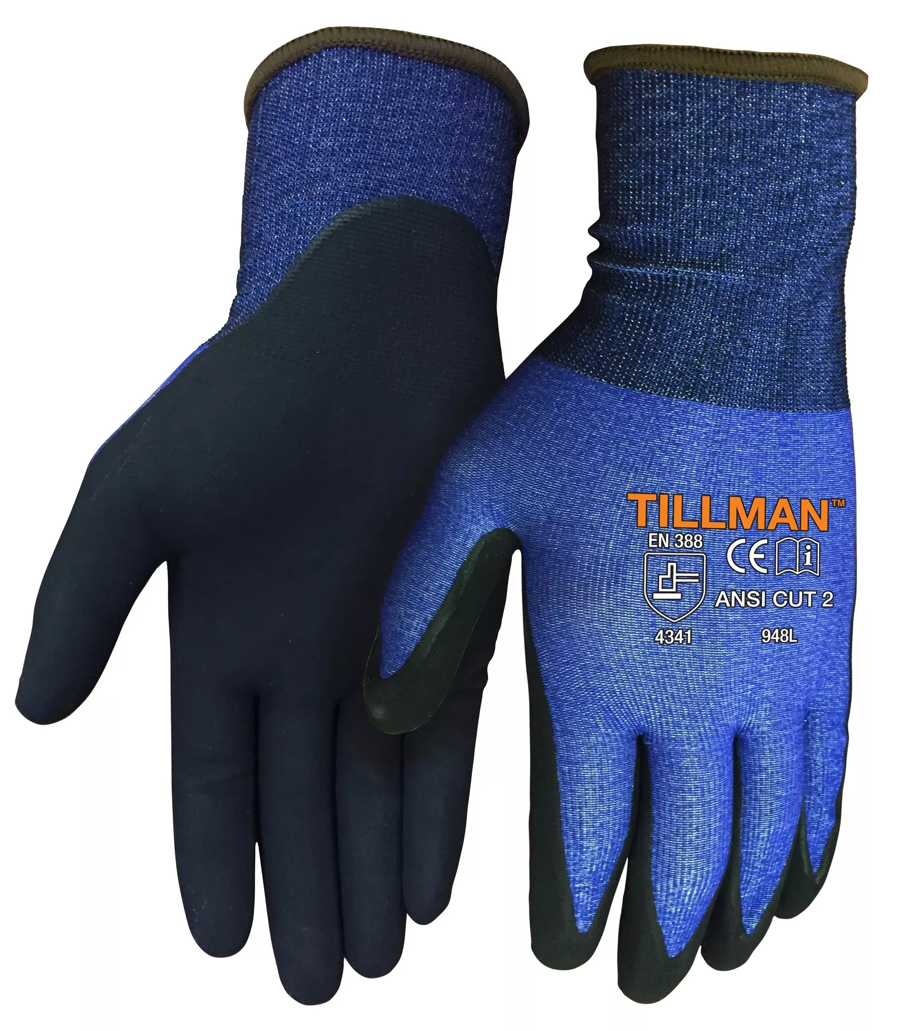Tillman 948 Cut Level 2 18 Gauge Micro-Foam Nitrile Coating Gloves (1 Pair)