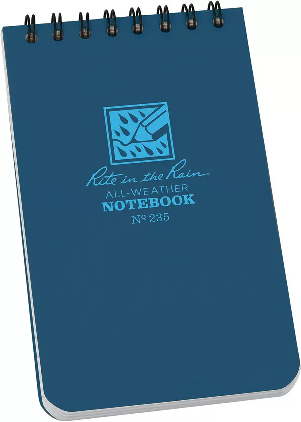 Top Spiral Notebook 3×5 Blue