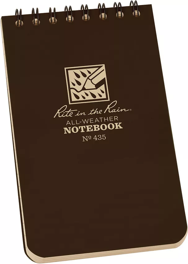 Top Spiral Notebook 3×5 Brown