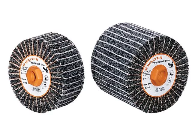 Walter 07K322 4-1/4" x 2" 80 Grit Two-In-One™ Finishing Drum