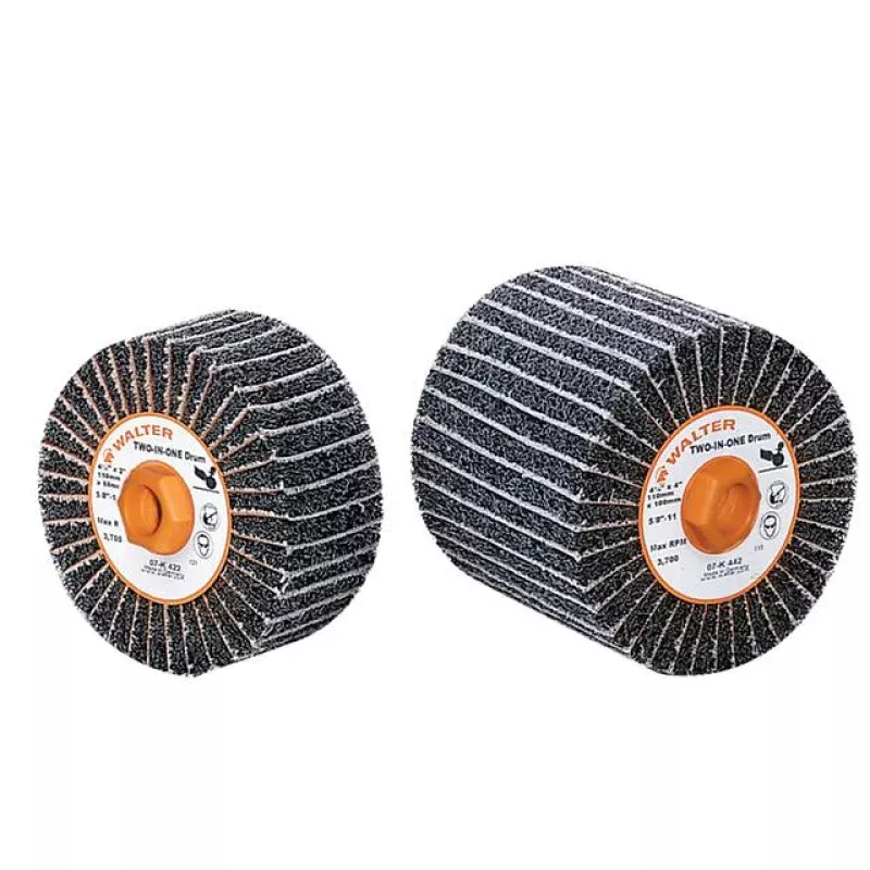 Walter 07K342 4-1/4" x 4" 80 Grit Two-In-One™ Finishing Drum