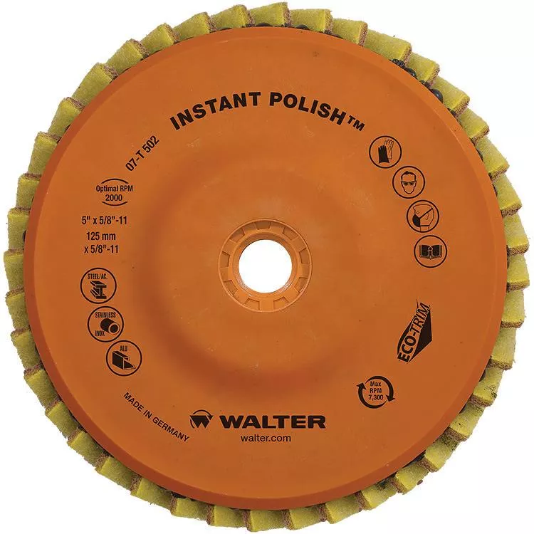 Walter 07T502 5" Instant Polish™ Flap Disc