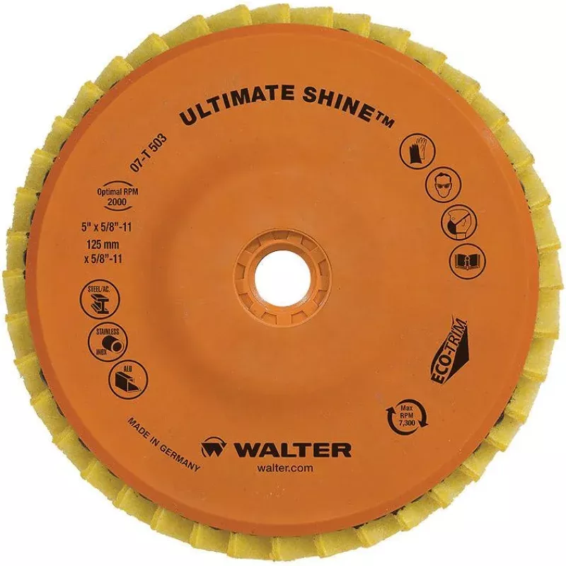 Walter 07T503 5" Ultimate Shine™ Flap Disc