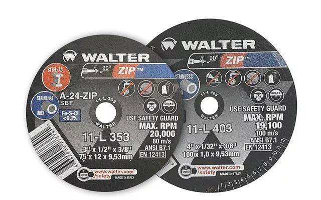 Walter 11L417 4" x 1/16" x 3/8" Zip™ Cut-Off Wheels
