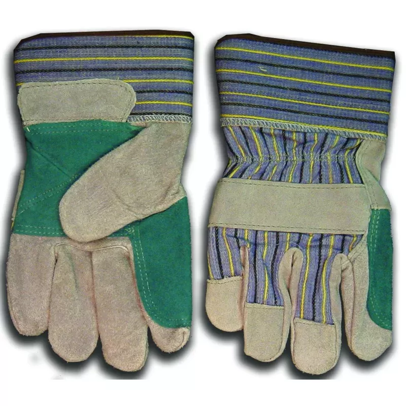 Weldmark WM848109 Work DBL Leather Palm Denim Back HD 2.5" Cuff Gloves (Pkg. of 72)