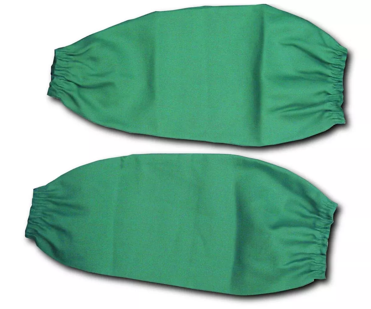 Weldmark WM865023 Green Cotton Elastic Pair of FR Sleeves 9oz. (Pkg. of 60)